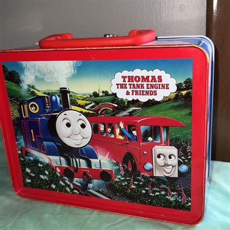 Vintage Thomas the Tank Engine Metal Tin Lunch Box 1997